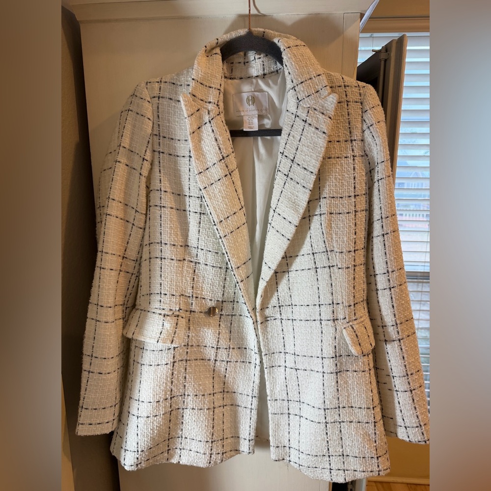 House of Harlow Revolve 1960 White Tweed Blazer. Size XS! - Picture 2 of 5